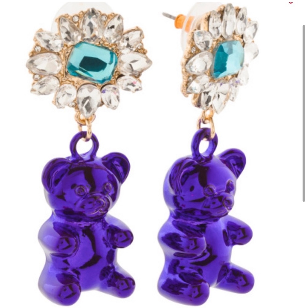 New Betsey Johnson
Gummy Bear Gem Drop Earrings